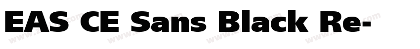 EAS CE Sans Black Re字体转换